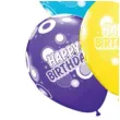 balony happy birthday pastel mix qualatex 11 6szt