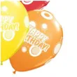 balony happy birthday pastel mix qualatex 11 6szt