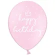 balony happy birthday pastel rozowy strong 12 50 szt