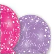 balony happy birthday pink mix amscan 11 6 szt