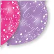 balony happy birthday pink mix amscan 11 6 szt