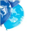 balony happy birthday rekin niebieskie belbal 12 6 szt
