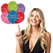 balony happy birthday serpentyny mix amscan 11 6 szt