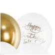balony happy birthday to you bialo zloty mix partydeco 12 6 szt