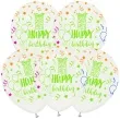 balony happy birthday transparentne godan 12 5 szt