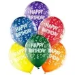 balony happy birthday transparentny mix belbal 12 6 szt