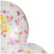 balony happy birthday z kolorowym konfetti transparentne czakos 3 szt