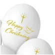 balony happy christening krzyz i golebica bialy 13 5 szt