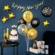 balony happy new year 2023 konfetti czarno zlote partypal 12 6 szt
