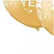 balony happy new year confetti dots zloty qualatex 30 2 szt