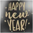balony happy new year czarne partydeco 50szt
