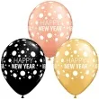 balony happy new year mix qualatex 11 25 szt