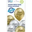balony happy new year srebrno zlote belbal 12 6 szt