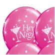 balony hen night wieczor panienski fuksja 12 6 szt