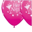 balony hen night wieczor panienski fuksja 12 6 szt