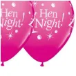 balony hen night wieczor panienski fuksja 12 6 szt