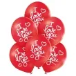 balony i love you czerwony belbal 10 6 szt