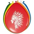balony indianie folat mix 12 8 szt