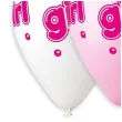 balony its a girl kropki rozowy gemar 13 5 szt