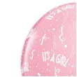 balony its a girl rozowe qualatex 11 50 szt