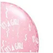 balony its a girl rozowe qualatex 11 50 szt