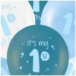balony its my 1st birthday roczek niebieski folat 13 6 szt