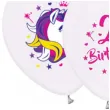 balony jednorozec na 2 urodziny pastel bialy godan 12 5 szt