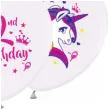 balony jednorozec na 2 urodziny pastel bialy godan 12 5 szt