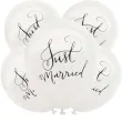 balony just married biale dekoracje polska 12 5 szt