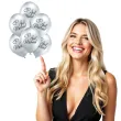 balony just married srebrne belbal 12 6 szt