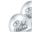 balony just married srebrne belbal 12 6 szt