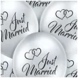 balony just married srebrne belbal 12 6 szt