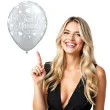 balony just married srebrne qualatex 11 25 szt
