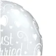 balony just married srebrne qualatex 11 25 szt