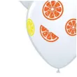 balony kawalki owocow bialy qualatex 50 szt
