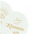 balony komunia swieta golabek i ihs w ornamencie bialy 12 6 szt