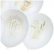 balony komunia swieta ihs biale czakos 12 10 szt