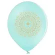 balony komunia swieta ihs w ornamencie mietowy 12 6 szt