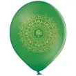 balony komunia swieta ihs w ornamencie zielony 12 6 szt