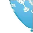 balony komunia symbole niebieskie pastel qualatex 11 25 szt