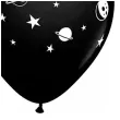 balony kosmos czarne qualatex 11 25 szt