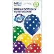 balony kropki pastel mix belbal 12 6 szt