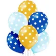 balony kropki pastel mix belbal 12 6 szt