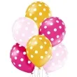 balony kropki pastel mix belbal 12 6 szt