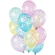 balony kropki pastel mix folat 12 12 szt