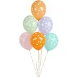 balony kropki pastel mix partydeco 12 50 szt