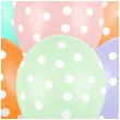 balony kropki pastel mix partydeco 12 6 szt