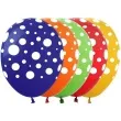 balony kropki pastel mix show 12 5 szt