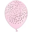 balony kropki pastel rozowe strong 12 50 szt