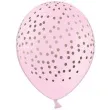 balony kropki pastel rozowe strong 12 6 szt
